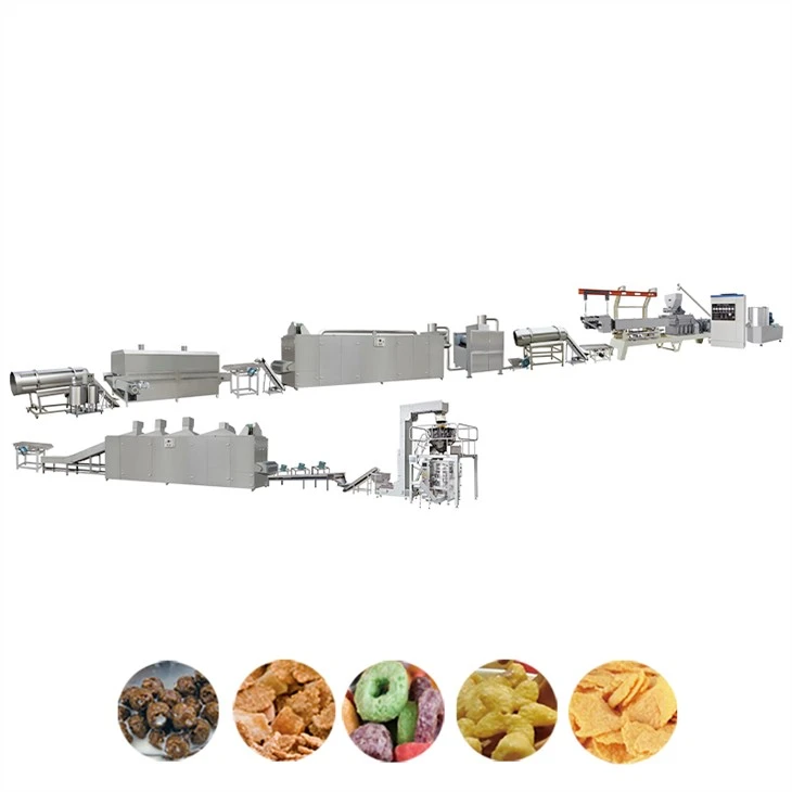 Multifunctionele nieuwe materiaalafvlakkingsextruder die cornflakesmachine produceert